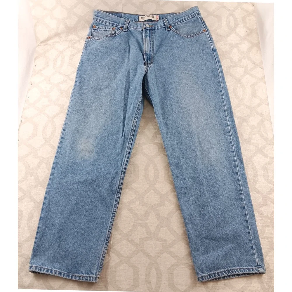 Levi's 550 Relaxed Fit‎ Mens Light Wash Denim Jeans W36 L30